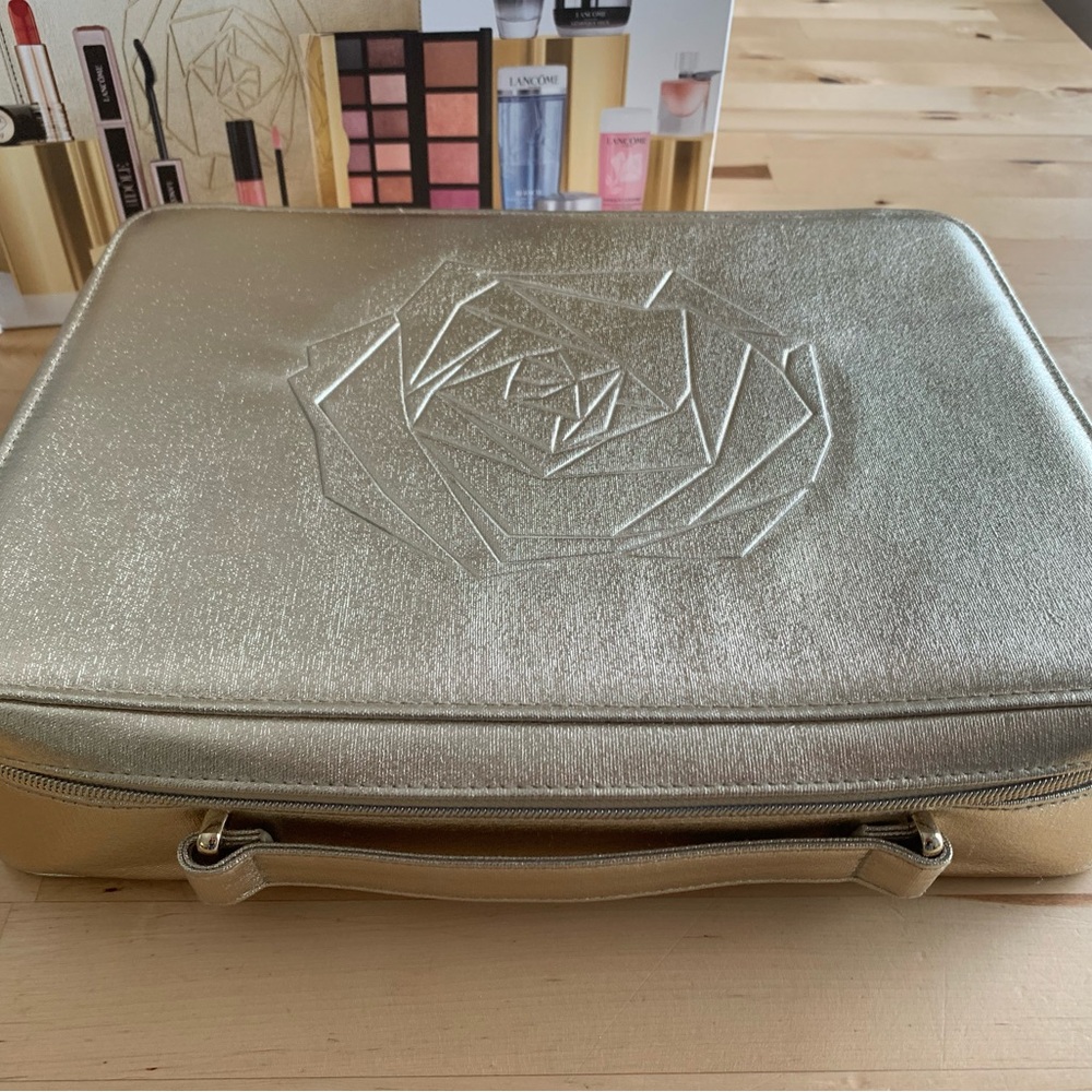 New Lancôme metallic gold color color makeup vanity case-2022 Limited Edition